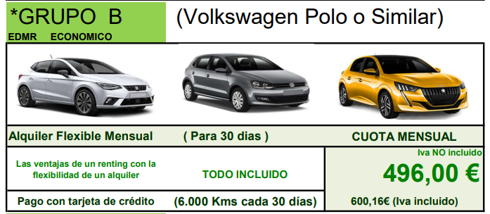 Alquiler Flexible Turismos