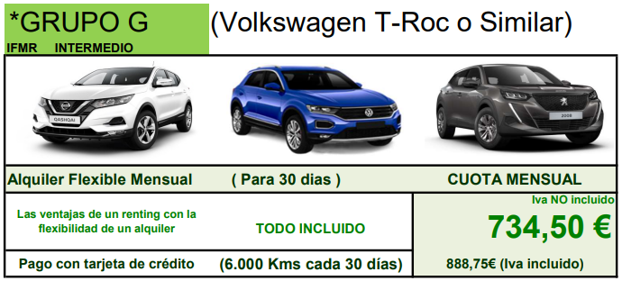 Alquiler Flexible Turismos