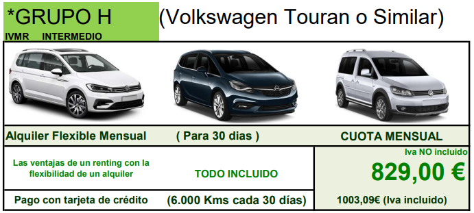 Alquiler Flexible Turismos